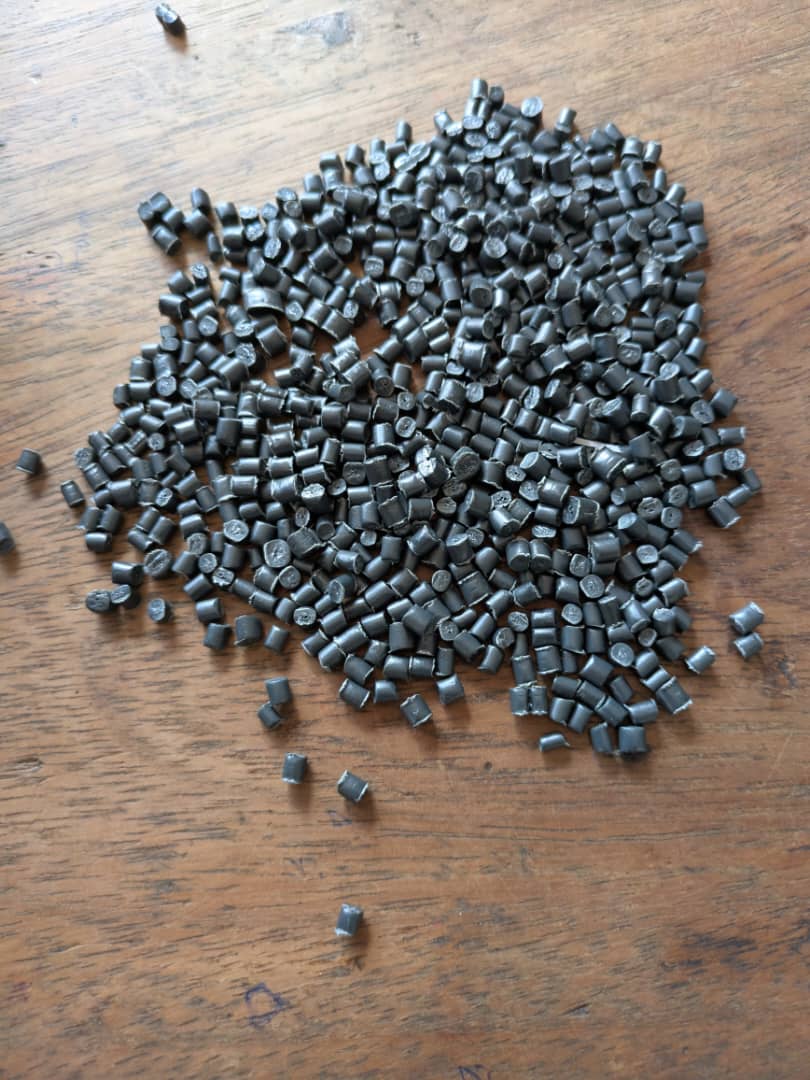 Recycled HDPE pellets, the feedstock for every profile we extrude
